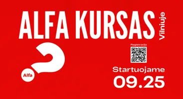 ALFA kursas VILNIUJE nuo rugsėjo 25 d.