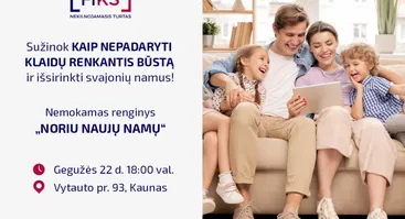 Nemokamas renginys "Noriu naujų namų"