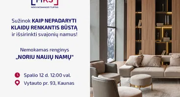 Nemokamas renginys "Noriu naujų namų"