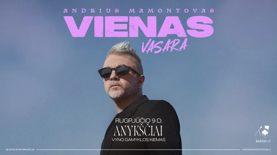 Įžanginis koncertas į kultūros festivalį PURPURINIS VAKARAS: Andrius MAMONTOVAS. Įžanginis koncertas į kultūros festivalį PURPURINIS VAKARAS: Andrius MAMONTOVAS.