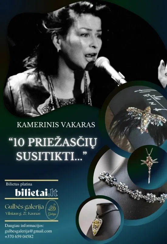 Kamerinis vakaras „10 priežasčių susitikti...“ su bliuzo karaliene ARINA Kamerinis vakaras „10 priežasčių susitikti...“ su bliuzo karaliene ARINA
