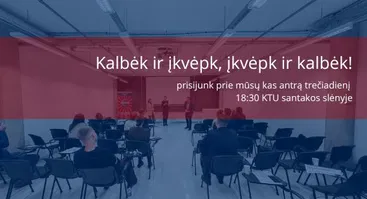 Toastmasters Kaunas klubo viešojo kalbėjimo vakaras