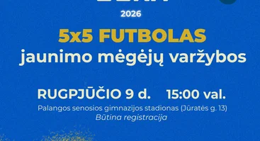 Jaunimo savaitė Palangoje „Saulės jūra“ 2026