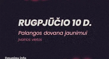 Jaunimo savaitė Palangoje „Saulės jūra“ 2026