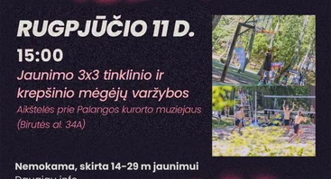 Jaunimo savaitė Palangoje „Saulės jūra“ 2026