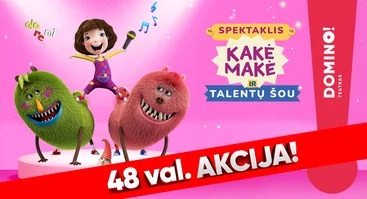 PREMJERA! Spektaklis vaikams „Kakė Makė ir talentų šou“