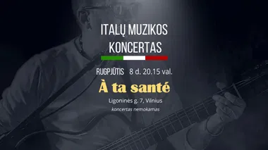 Gyvos itališkos muzikos koncertas - Mario Di Pasquale