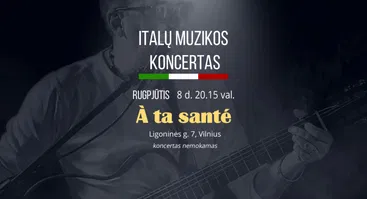 Gyvos itališkos muzikos koncertas - Mario Di Pasquale
