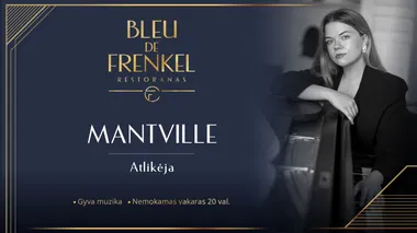 Nemokamas gyvos muzikos vakaras su atlikėja Mantville