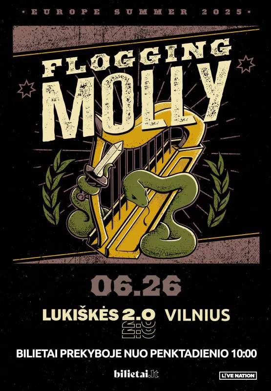 Flogging Molly - Vilnius - ATŠAUKTAS Flogging Molly - Vilnius - ATŠAUKTAS