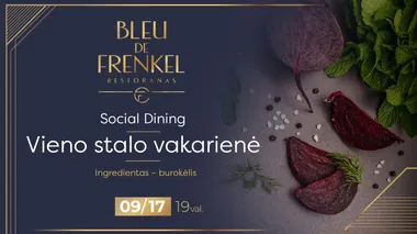 Social dining. Vieno stalo vakarienė. Šiauliai