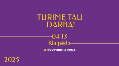 Mugė TURIME TAU DARBĄ! Klaipėdoje 2025