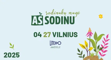 Sodinukų mugė AŠ SODINU Vilniuje 2025