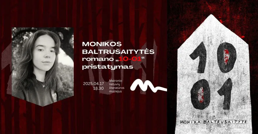 Monikos Baltrušaitytės romano „10-01“ pristatymas Monikos Baltrušaitytės romano „10-01“ pristatymas