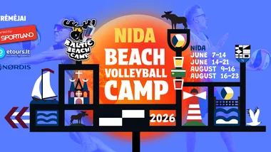 BALTIC BEACH CAMP 2026 – paplūdimio tinklinio ir patyrimų stovykla Nidoje