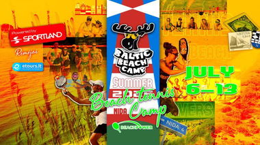 BALTIC BEACH TENNIS CAMP 2025 – paplūdimio teniso ir atradimų stovykla Nidoje