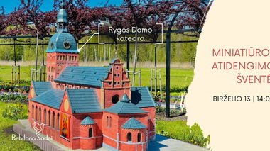 Rygos katedros miniatiūros atidengimo šventė Babilono soduose 