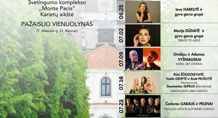 „Pažaislio liepų alėjos vakarai” | Ieva Narkutė ir gyvo garso grupė
