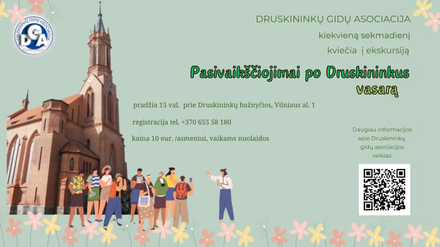 Sekmadienio ekskursija PASIVAIKŠČIOJIMAI PO DRUSKININKUS