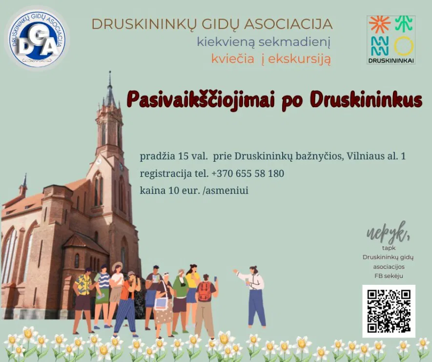 SEKMADIENIO EKSKURSIJA. Pasivaikščiojimai po Druskininkus SEKMADIENIO EKSKURSIJA. Pasivaikščiojimai po Druskininkus