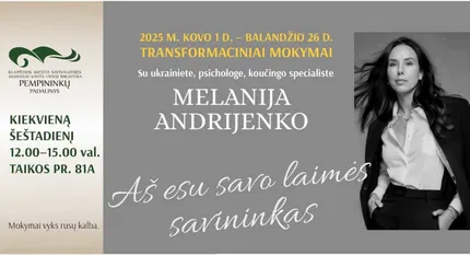 Transformaciniai mokymai su Melanija Andrijenko