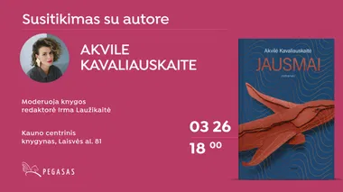 Susitikimas su romano "Jausmai" autore Akvile Kavaliauskaite