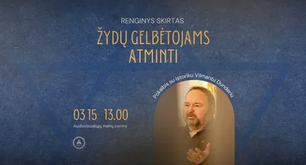 Renginys skirtas žydų gelbėtojams atminti. Pokalbis su muziejininku, istoriku Vilmantu Dunderiu