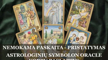 NEMOKAMA PASKAITA/PRISTATYMAS – ASTROLOGINIŲ SYMBOLON ORACLE KORTŲ PASLAPTYS