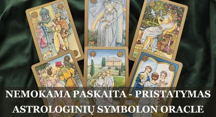 NEMOKAMA PASKAITA/PRISTATYMAS – ASTROLOGINIŲ SYMBOLON ORACLE KORTŲ PASLAPTYS