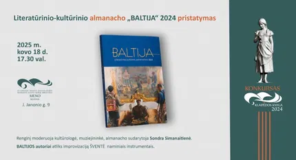 Literatūrinio-kultūrinio almanacho „Baltija“ 2024 pristatymas