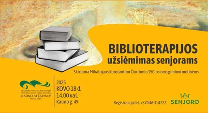 Biblioterapijos užsiėmimas senjorams