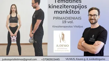 Tematinė kineziterapijos mankšta PIRMADIENIAIS