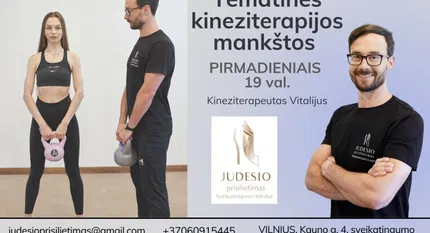 Tematinė kineziterapijos mankšta PIRMADIENIAIS