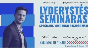 Lyderystės seminaras: NEMOKAMA DOVANA Kaunui