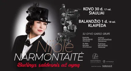 Nijolė Narmontaitė su gyvo garso grupe „Bučinys saldesnis už vyną“