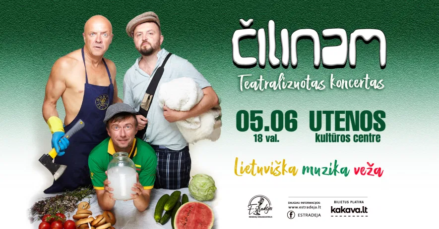 Grupė ČILINAM | Teatralizuotas koncertas „Lietuviška muzika veža“ Grupė ČILINAM | Teatralizuotas koncertas „Lietuviška muzika veža“