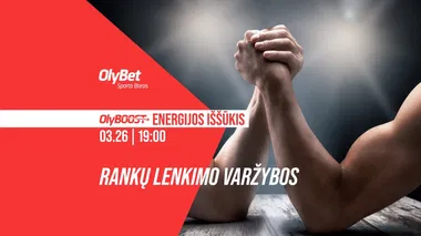 OlyBOOST energijos iššūkis: RANKŲ LENKIMO VARŽYBOS