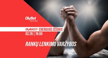 OlyBOOST energijos iššūkis: RANKŲ LENKIMO VARŽYBOS