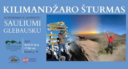 Susitikimas su alpinistu Sauliumi Glebausku