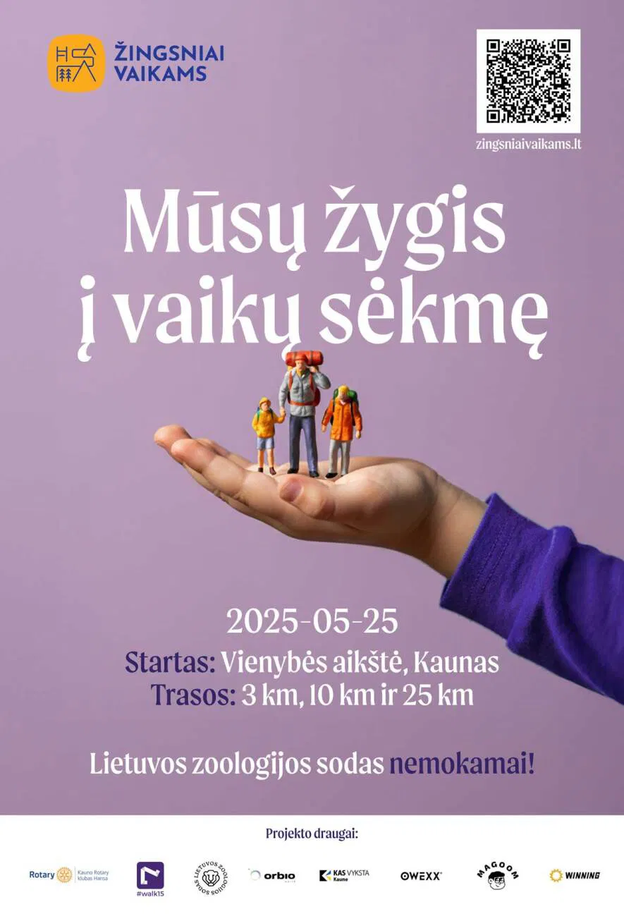 Žingsniai Vaikams - Paramos žygis vaizdingomis Kauno vietomis Žingsniai Vaikams - Paramos žygis vaizdingomis Kauno vietomis