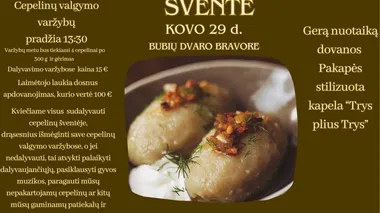 Cepelinų šventė Bubių dvaro bravore