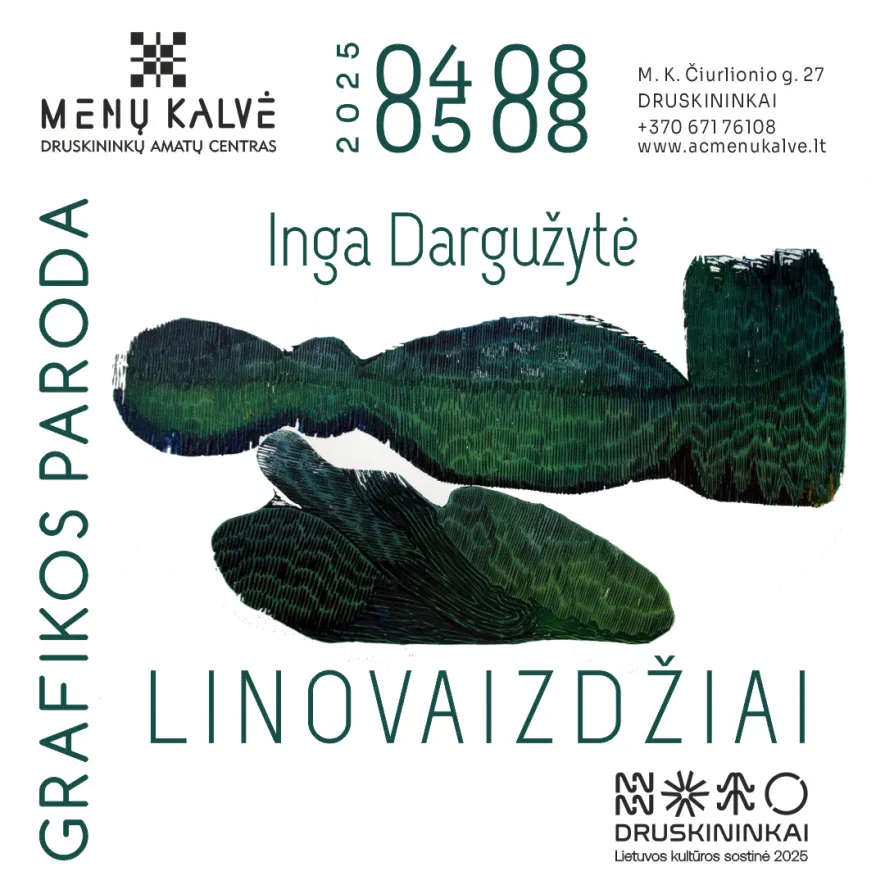 Ingos Dargužytės grafikos paroda „Linovaizdžiai“ Ingos Dargužytės grafikos paroda „Linovaizdžiai“