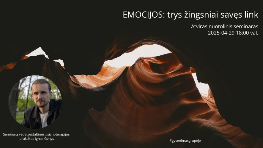 EMOCIJOS: 3 žingsniai savęs link EMOCIJOS: 3 žingsniai savęs link