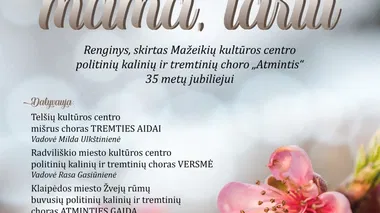 Koncertas „Ačiū tau, mama, tariu“ / 2025