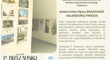 Kolekcininko Pijaus Brazausko kalendorių paroda