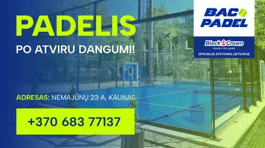 Padelis po atviru dangumi – korto rezervacija Kaune