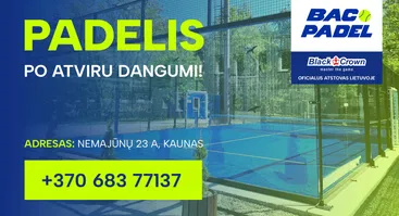 Padelis po atviru dangumi – korto rezervacija Kaune