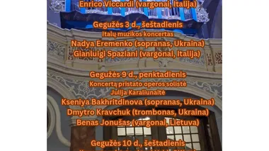 Muzika senajame vienuolyne 2025: Maestro Enrico Viccardi italų muzikos koncertas