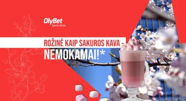 Rožinė kaip Sakuros kava - nemokamai!