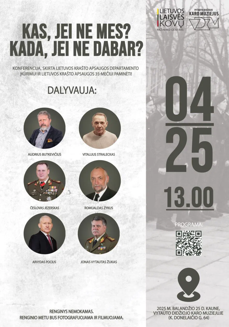 „Kas, jei ne mes? Kada, jei ne dabar? Krašto apsaugos departamentui – 35“ „Kas, jei ne mes? Kada, jei ne dabar? Krašto apsaugos departamentui – 35“